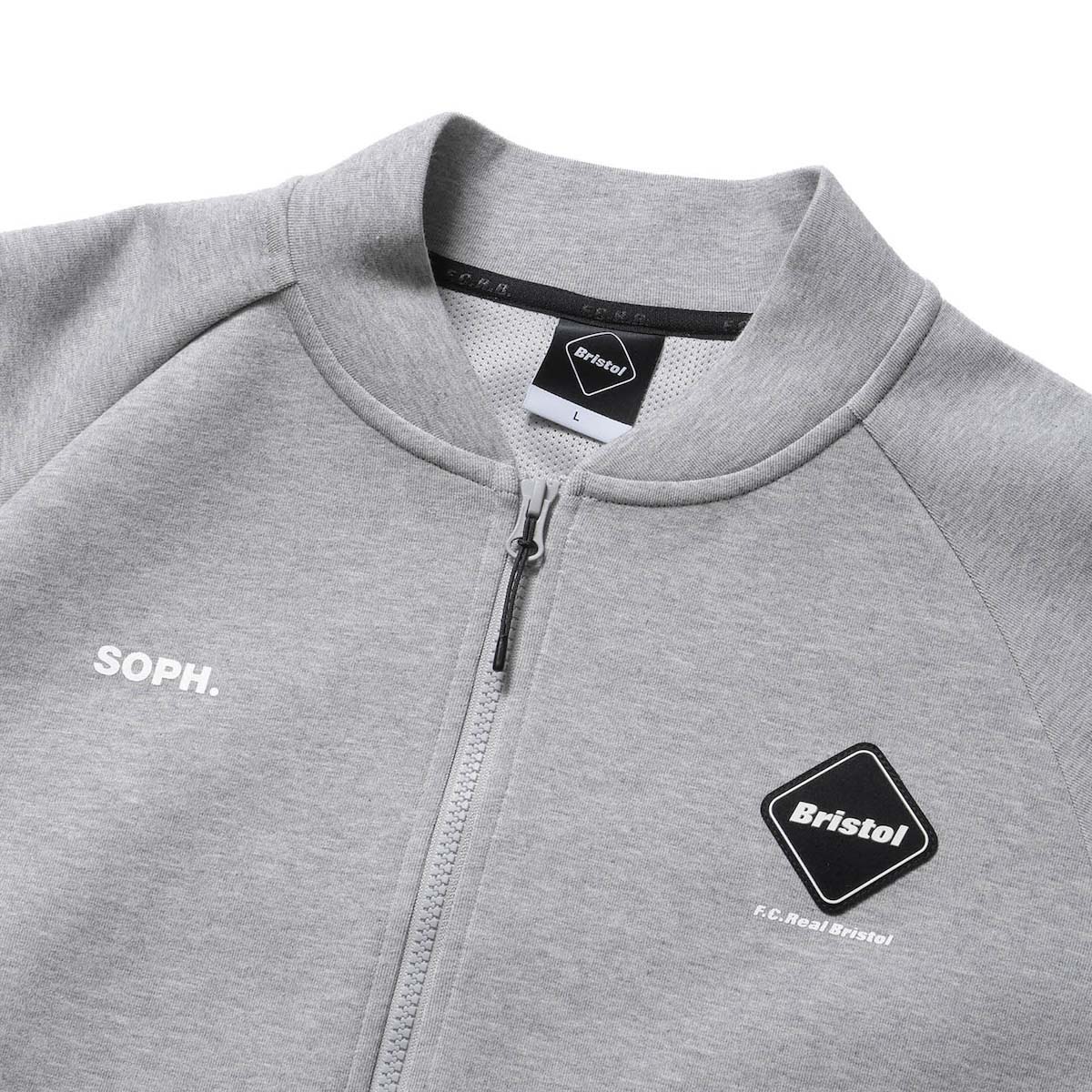 F.C.Real Bristol / TECH SWEAT VENTILATION JACKET (Gray) ネック